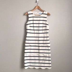 J. McLaughlin Navy & White Stripe Providence Dress
